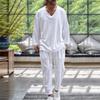 Men's Summer Solid Color Casual Set