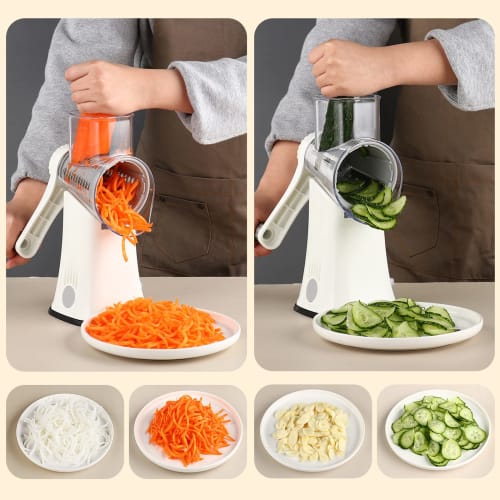 FOOKO Multi-functional Slicer Set, Supervised by Professional Chefs, Vegetable Cutter, Mincer, Grater, and Cooking Tool Set with Adjustable Thickness