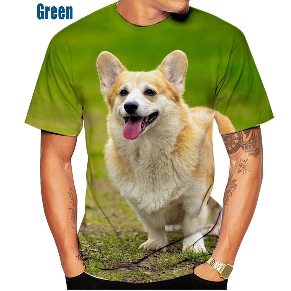 Милая футболка с принтом в виде вельш-корги 3D Pembroke Puppy Baby Puppy, повседневная модная футболка для мужчин и женщин, детей