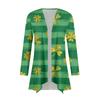 Женская повседневная одежда с длинными рукавами St. Женский кардиган с принтом ко Дню Святого Патрика и верхнее пальто