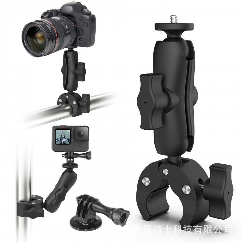 Motorcycle Handlebar Windshield Mount Bracket With 25mm Ball Head GoPro Action Camera Smartphone