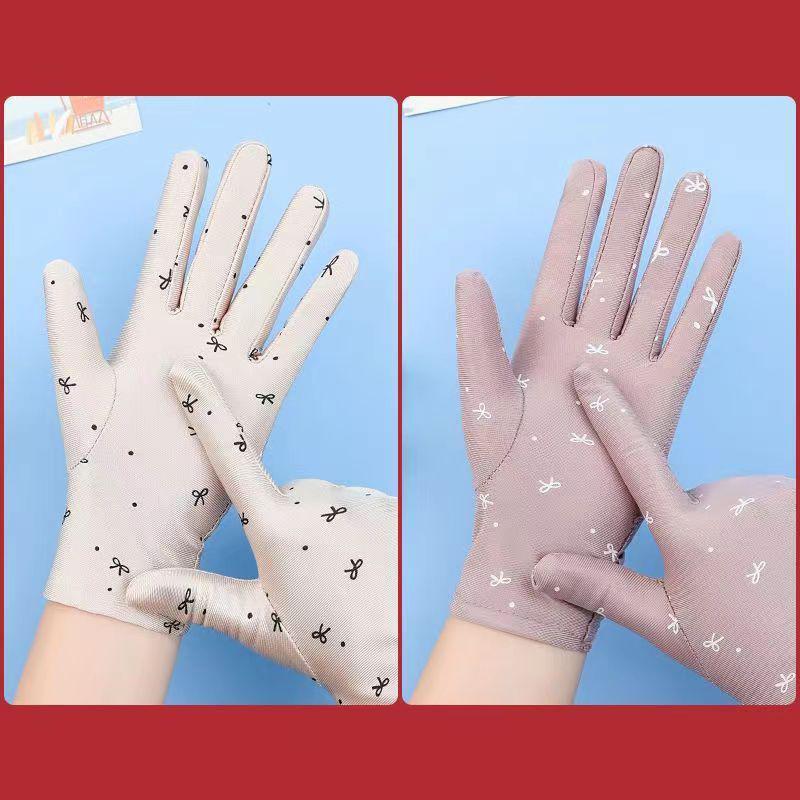 Женские перчатки-митенки для вождения, солнцезащитные перчатки, женские летние дышащие эластичные перчатки для защиты от солнца для леди, девушки