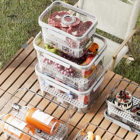 2300/5500 мл герметичная коробка для хранения с диском для записи времени многоразовый контейнер для хранения продуктов фрукты овощи коробка для хранения хлеба для кухонного стола