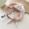 Cotton And Linen Small Square Scarf Silk Scarf Women'S Spring And Autumn New Style Artistic And Versatile Fashionable Temperament Headband Scarf