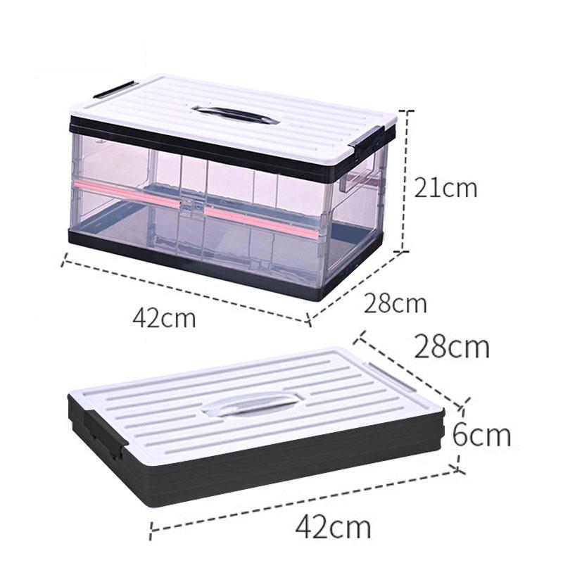 Household Transparent Storage Box Car Trunk Storage Box Finishing Box Sundries Book Box Storage Box