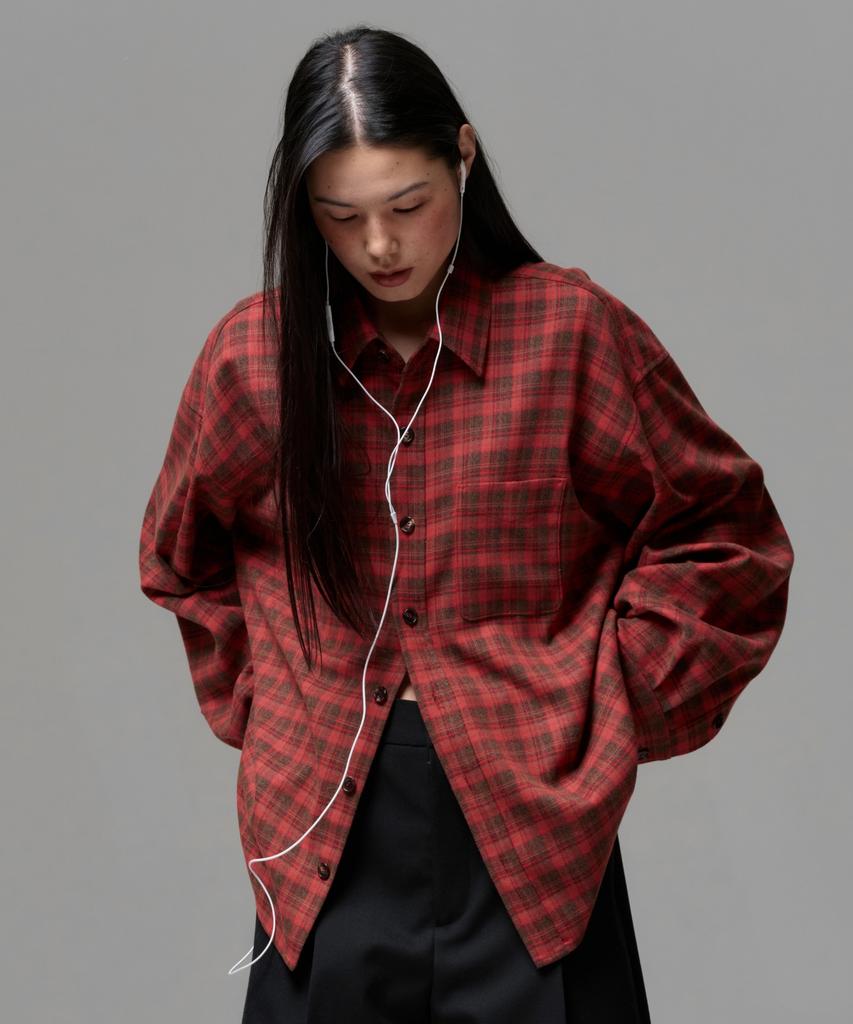 ERA Unisex Vintage Check Shirt - Red