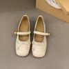 Вечерний бриз на плоской подошве, нежные туфли-лодочки Мэри Джейн, женская обувь 2025, новая летняя французская универсальная балетная обувь