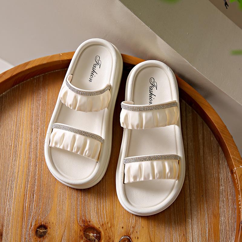 Шлепанцы на толстой подошве, женские летние, модные и универсальные, новые нескользящие женские пляжные прохладные шлепанцы