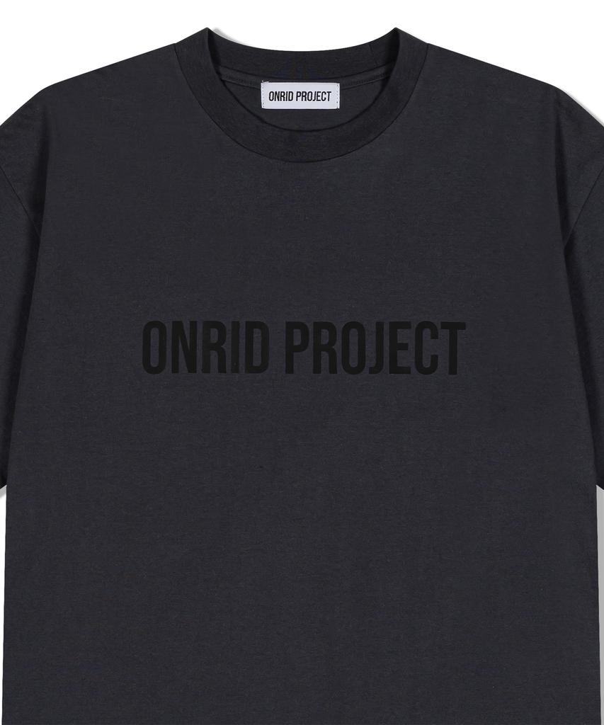 Футболка ONRIDPROJECT с большим логотипом - Угольный