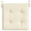 Garden Chair Cushions 6 pcs Cream 40x40x4 cm Oxford Fabric