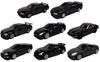 Attack Meno Nissan Famous Car Black Car Collection 2014 UCC Campaign Diecast Mini Car All 8 Types Set 1/72 GT-R/FairladyZ