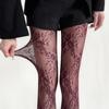 Корейские INS Ажурные Сетчатые Чулки Женские Колготки Горячие Колготки Японская Лолита Ретро Цветочный Ротанговый Черно-Белый Длинные Носки