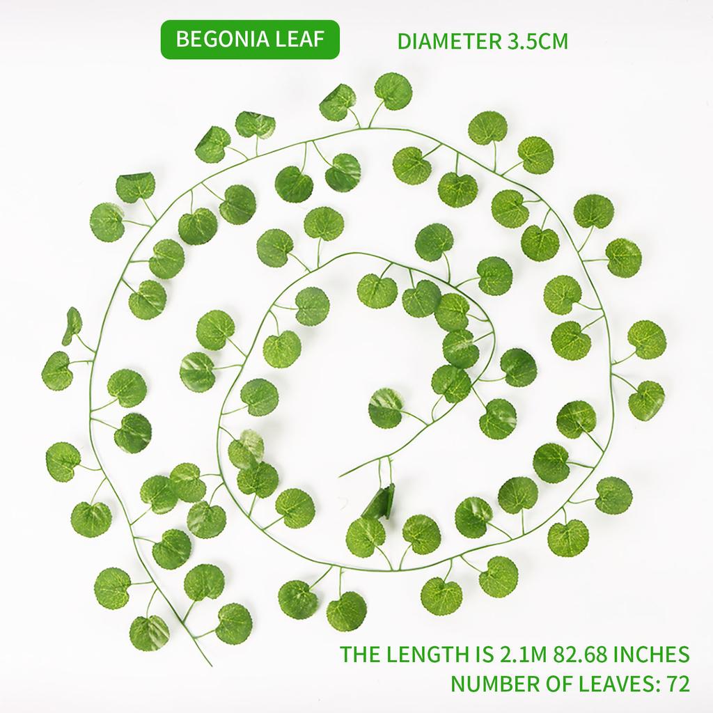 200 см Искусственный шелковый плющ, подвесная гирлянда из листьев, растение-лиана, декор для дома, свадьбы, сада, ванной комнаты, зеленая лоза, 1 шт./6 шт.