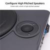 12V Small Steel Cannon 8-inch Ultra-thin Car Audio Subwoofer 600W High Power Modified Car Audio System High Pitched Sound