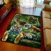 3D Printing Animal Jungle White Tiger Art Carpet Non-slip Floor Fluffy Floor for Bedroom Rug Funny Family Friend Gift Home Decor