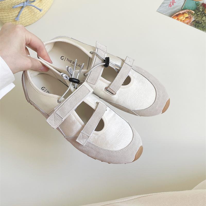 Модные балетки IPPEUM для женщин 2025 Новая мода Мэри Джейн Обувь с круглым носком Плоская подошва