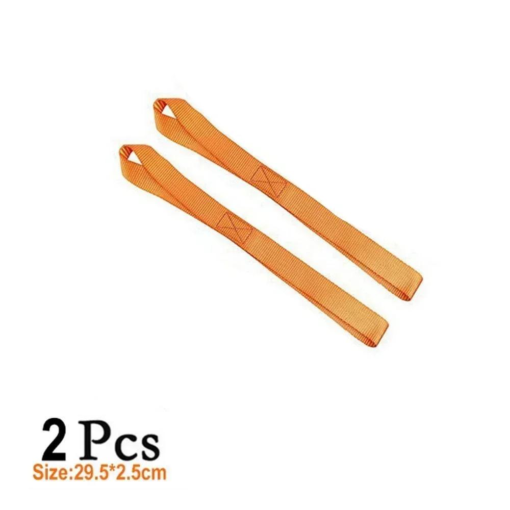 2 шт. Мягкие петлевые ремни для крепления или фиксации квадроциклов, мотоциклов, скутеров, внедорожников, газонокосилок, многоцелевые моторные ремни для крепления, багажные ремни