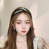 Корейская повязка на голову с широкими краями и плиссировкой из жемчуга — шикарный и уникальный стиль для женщин