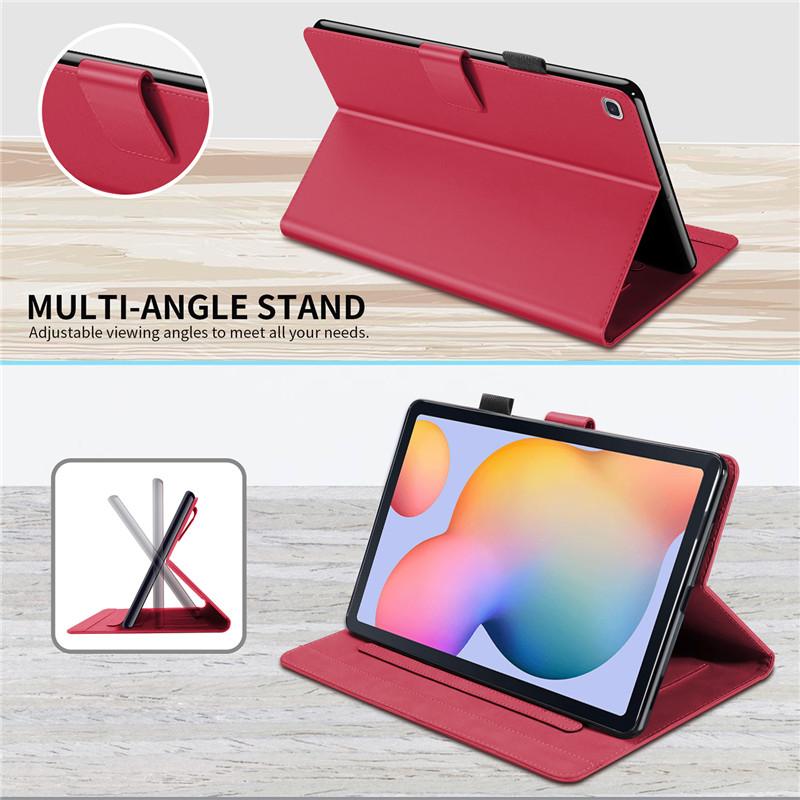 Чехол для планшета Coque Pour Samsung Dock Lite Cute Kawaii Cat Красноокрашенный чехол для планшета Pour Samsung Galaxy Tab Dock Lite Sm-p610 P615 Магнитный чехол