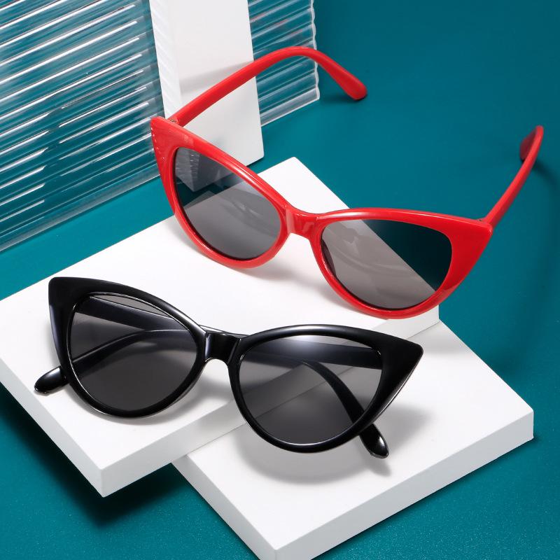Fashion Women Sunglasses Plastic Cat Eye Brand Designer Vintage Retro Female Sun Glasses UV400