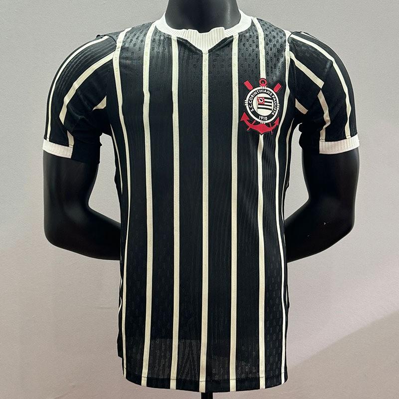 Corinthians 2026-2027 Away Short Sleeve Football Jersey Men Bamboo Fiber Performance Soccer Uniform