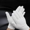 12 пар белых хлопковых рабочих перчаток для сухих рук, перчатки для обработки, перчатки для инструментов, СПА, церемониальные перчатки Str F8O1
