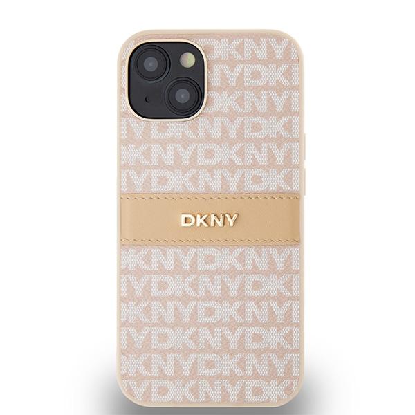Dkny Dkhcp14Sprthslp Iphone 14 / 15 / 136.1 Różowy/Pink Twardy Futerał Skóra Mono Pasek & Metalowe Logo