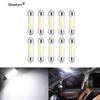 10pcs C5W C10W LED COB Lamps Led Bulbs Festoon 31mm 36mm 39mm 41mm Car Interior Dome License Plate Interior Reading Light Auto Lamp 12V 6000K White