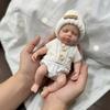 Реалистичные 8-дюймовые мини-куклы реборн ЛуЛу, выглядящие как настоящие, супермягкие, полностью из цельного силикона, куклы-новорожденные, живые куклы для девочек, детские рождественские подарки
