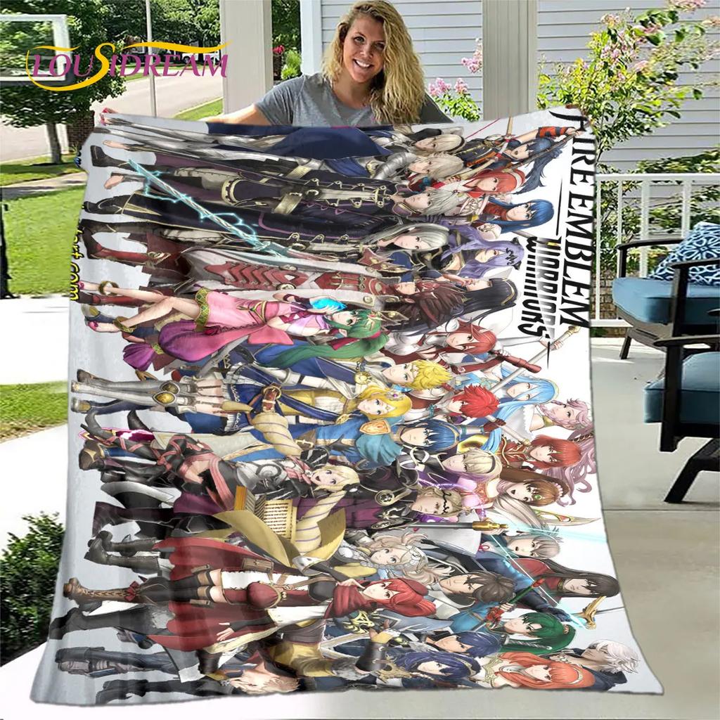 Мягкое плюшевое одеяло Game Fire Emblem Series Gamer, фланелевое одеяло для гостиной, спальни, кровати, дивана, чехол для пикника, детский чехол