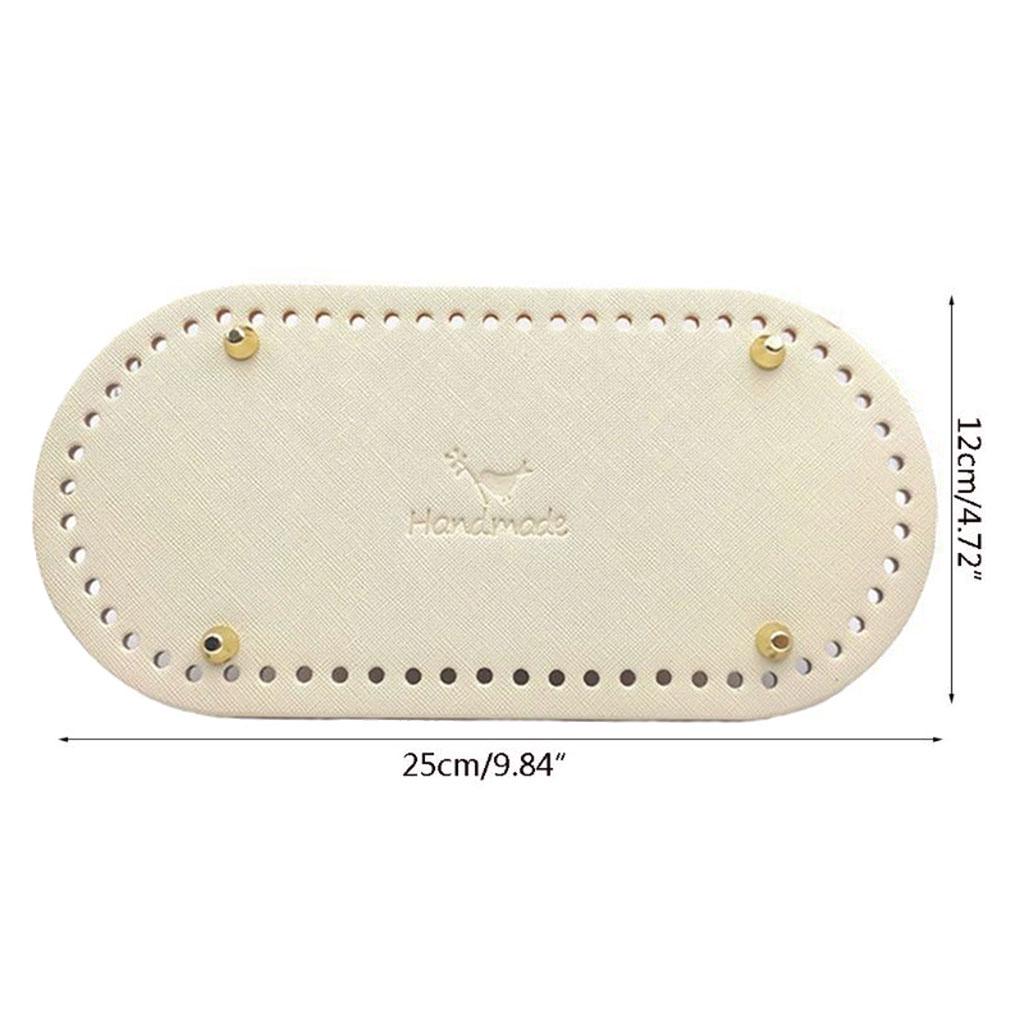 Вязание крючком из искусственной кожи, овальная длинная сумка, формирователь дна, подушка для сумочки, подушка для кошелька, принадлежности для рукоделия
