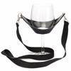 Neck Wine Glass Holder Black Wine Strap Sling Portable Yoke Glass Support  Birthday Party