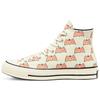 80-летие Бэтмена x 1970-е Chuck Taylor All Star Высокие парусиновые кеды Унисекс Белый и оранжевый