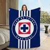 C-Cruz Azul F-Fútbol Club Football Blanket Blanket for Couch Sofa Travel Home Hiking Picni Bed Beding Flannel Blanket gift