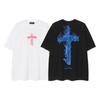 9986 2025 Summer New High Quality Cotton Round Neck Loose Large Size Men's and Women's T-shirt Couple T-shirt