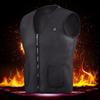 S-3XL USB Heating Tank Top Men's Winter Electric Sleeveless Jacket Outdoor Heating Tank Top Hiking Heating Tank Top (Excluding Power Bank)