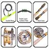 Fly Fishing Rod and Reel Combos 9FT 4 Pieces Fly Fishing Rod Poles with 5/6 Metal Fly Fishing Reel
