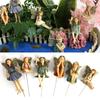 6PCS Fairy Garden Miniature Fairies Figurines Accessories Garden Yard Decor
