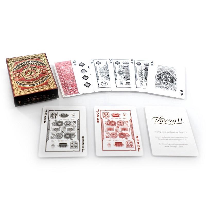 Theory11 Red High Викторианские игральные карты Велосипед Victoria Deck Карточные игры Волшебные трюки