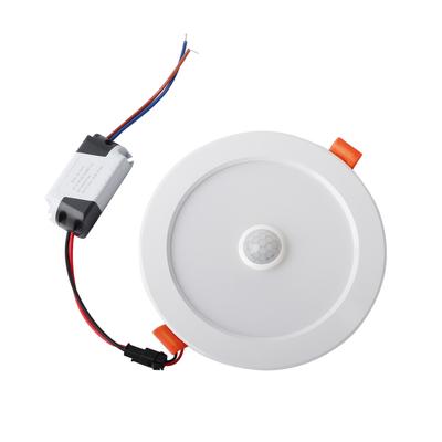 12 Вт AC85?265 В светодиодный потолочный светильник Downlight с датчиком человеческого тела, встраиваемый светильник для дома, в помещении (чистый