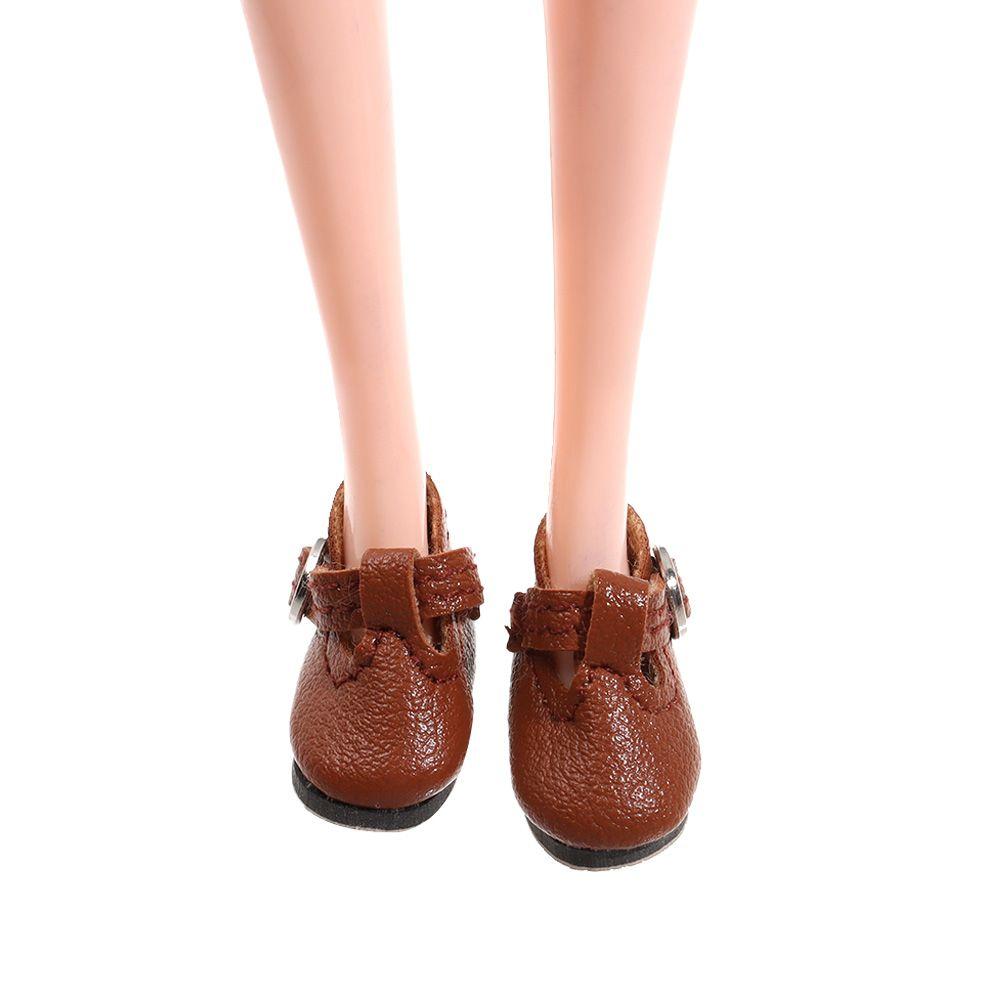 Pair Toys Gift Fit 1/6 Scale PU Leather Change Clothes Game Play House Dolls Accessories Doll Shoes