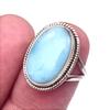 Кольцо из стерлингового серебра 925 пробы с драгоценным камнем Natural Republic Larimar S.6 C0y57