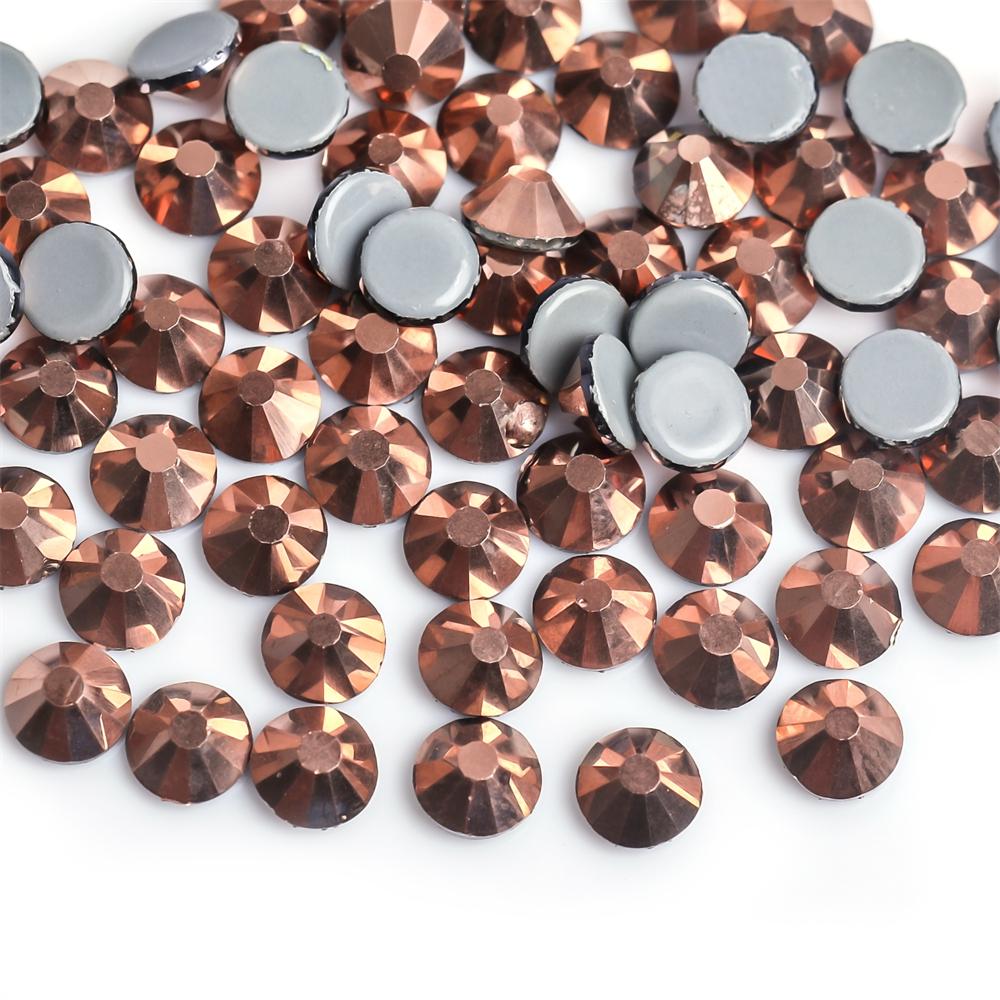 SS6-SS30 40 цветов кристалл AB лучше DMC горячая фиксация стразы, стеклянные стразы горячая фиксация термоприклеиваемые стразы швейные и тканевые украшения