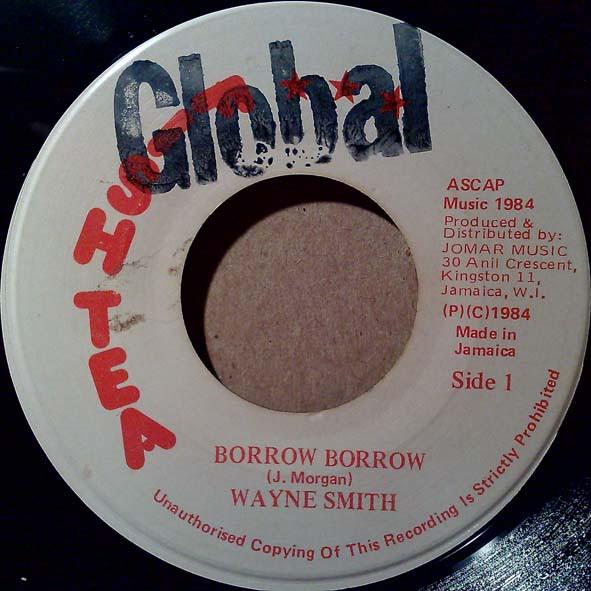 7-дюймовая пластинка WAYNE SMITH Borrow Borrow NONE Fish Tea 1984 Ямайка Регги Ска Даб Б/у