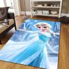 Elsa Queen cartoon pattern rug, Frozen theme, suitable for home, bedroom, bedside rug, and bathroom mat.