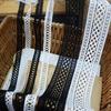 5yards/lot 2cm Wide/2.5cm Wide/6.5cm Wide White Black Bilateral Embroidered Lace Trim DIY Sewing Crochet Trim Milk Silk Clothes DIY Ribbon