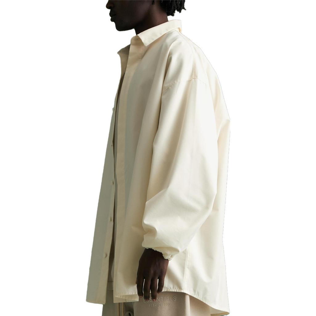 Fear of God Essentials FW23 Рубашка на пуговицах Cloud Dancer Мужская 186BT234021F