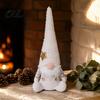 Plush Holiday Table Ornaments Christmas Knit Gnome Plush, Nordic Forest Elf Faceless Doll Figurine Decorations for Shelf, Soft Stuffed Home