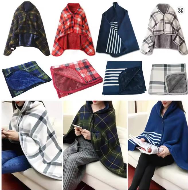 Lady Multifunction Doublelayer Tartan Plaid Blanket Scarf Wrap Shawl Winter Warm Elegant Womens Shawl Scarf Winter