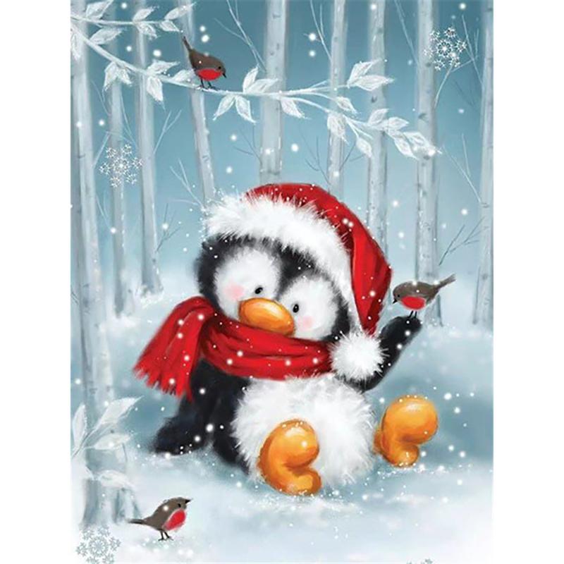 Snowman Diamond Diy Painting 5d Full Round Drill Mosaic Santa Claus Diamond Embroidery Cross Stitch Home Decor Christmas Gift